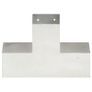 Post Connectors 4 pcs x Shape Galvanised Metal 91 x 91 mm Image 5