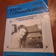 Radio Communication Magazine November 1984 Astronaut.Amateur visits RSBG HQ