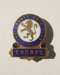 THORPE BOWLING CLUB (at the County Arts Club) - a vintage membership badge (1950s)