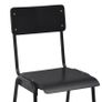 Bar Chairs 4 pcs Black Solid Plywood Steel Image 6