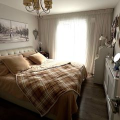King Size Bed Throw & 4 Decorative Cushions