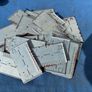 80 vintage blank Addressograph name plates Image 4