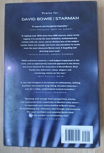 David Bowie Starman by Paul Trynka Hardback First Edition