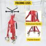 Jack Stand, V Head Pipe Stand Adjustable Height 20-37 Inch, Pipe Jack Stands with Casters 882 LB, Folding Portable Pipe Stands 1/8 to 12 Inch Pipe Supporting Image 2