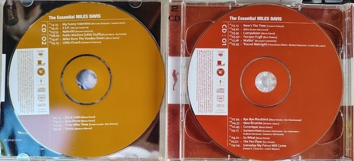 Miles Davis - The Essential Miles Davis 2 x CD (2001) Compilation Jazz Hard Bop Modal EX+