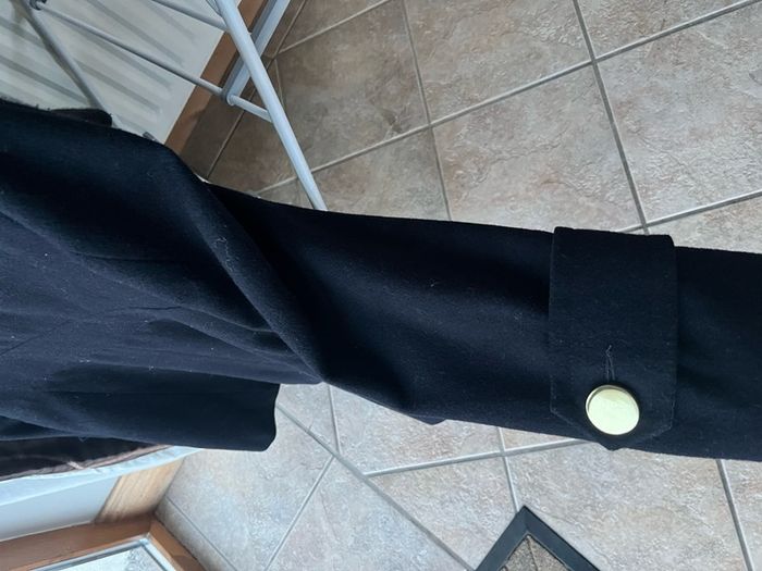 Navy coat ASOS