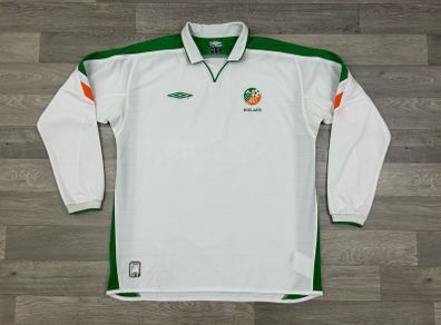 Vintage 2003 Ireland Long Sleeve Player Issue Jersey Shirt Mens XL