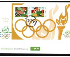 2008 Ireland Olympic Games Beijing Commemorative Stamps Miniature Sheet An Post First Day Cover (FDC)