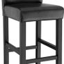 Set of 2 Bar Stools with Backrest Black  - Free Delivery Nationwide Image 5