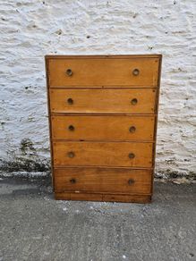Bespoke Vintage Birch Chest of Drawers