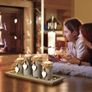 Set of 4 with Wodden Tray, Tealight Holders Candlestick Holder, Table Centerpiece Home Decor Living Room Bedroom Decoration Mum Gift Birthday Wedding Christmas Party Ornaments Image 4