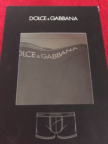 DOLCE GABBANA mens boxer trunk cotton black