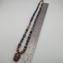 Antique Venetian Style MultiColor Mix Glass & Old Face Glass Pendant Necklace Image 5