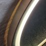 LED Bathroom Mirror Gold Demister Defogger Weather Station Image 4