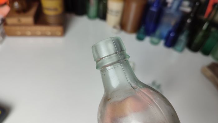 191 - Set of 3 Vintage Cork Top Decorative Collectible Clear Glass Bottles