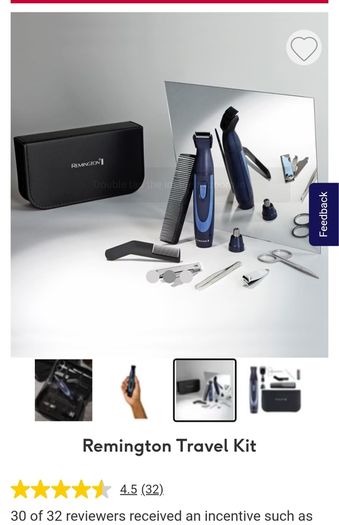 x2 Bundle - Brand New Remington Travel Kit - 13 Piece Set - RRP - 29.99 & Now Added - Wahl Power Plus Corded Hair Clipper x14 Piece Set