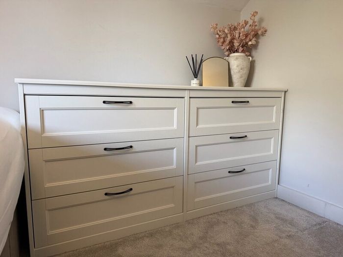 IKEA SONGESAND White Double Chest of Drawers