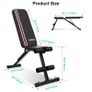 _Bench Abdominal Foldable Bodybuilding Bench Dumbbells Incline Decline Flat Weight Lifting Fitness Equipment Gym Image 4