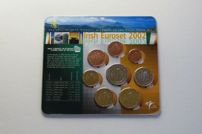 Ireland 2002 euro set official Central Bank Ireland