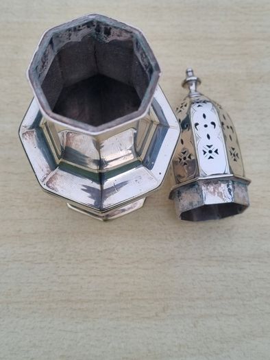 Antique sugar bowl (caster) in the Edwardian style from the beginning of the 20th century.
