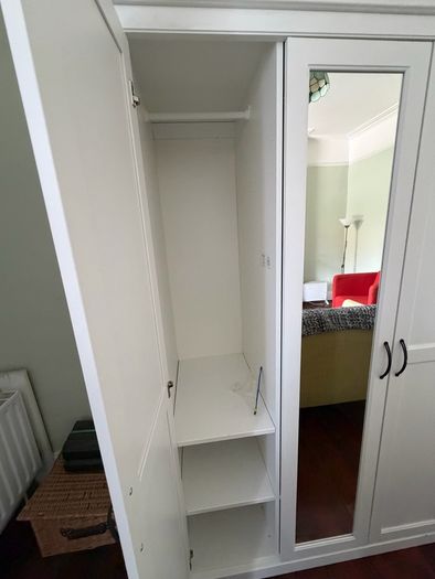 Wardrobe with mirror