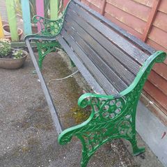 Heavy cast iron bench