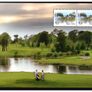 2006 Ireland Ryder Cup Matches Commemorative Stamp Booklet Pane featuring stamps and photo of the K-Club Mint Never Hinged (MNH). Hibernian HP165 Image 3