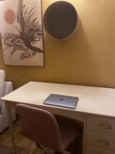 Beautiful Midcentury white desk