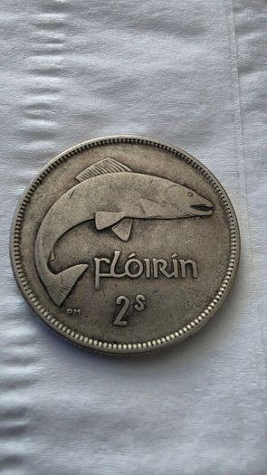 1928 2 Shilling 1 Florin 75% Silver Great Condition