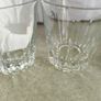 Multi-Purpose Crystal Beverage Tumbler Drinking Glass Set of 4 each 2 matching not stamped.. Image 2
