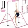 Gymnastics bar adjustable height foldable pink Image 3