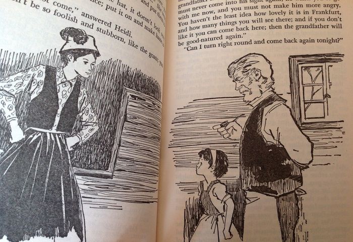 Vintage Heidi / Hans Brinker - Two Books in One