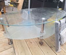 glass coffee table