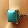 Natural Turquoise Dress Ring(Bargain Price) Image 10