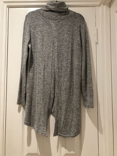 Marl Grey Polo neck Top BNWT