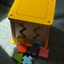 baby wooden shape sorter and activity cube Image 6