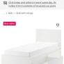 IKEA single bed with mattress and two under bed storage drawers Image 3