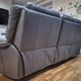 3 seater power recliner and power recliner grey real lethear Image 5