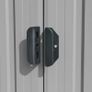 Garden Shed 257x298x178 cm Metal Grey Image 5