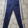 Women's Blue Adidas Vintage retro adibreak poppers Track Pants D4 Size L large trousers Image 2