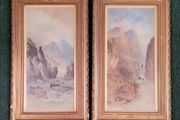 Circa 1860. William Henry Earp (19th Century), A Pair Of Watercolours;