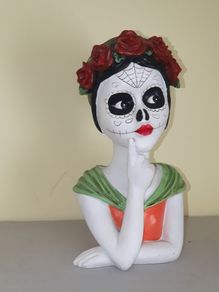 Day of the dead skull ornament