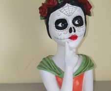 Day of the dead skull ornament