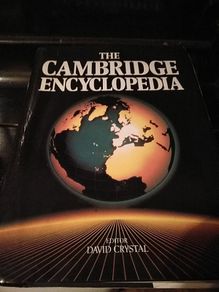 The Cambridge encyclopaedia hardback  editor David crystal