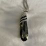 Big Black diamond pendant necklace Image 2