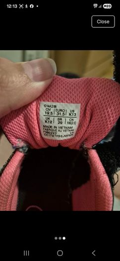 Bag of girls shoes