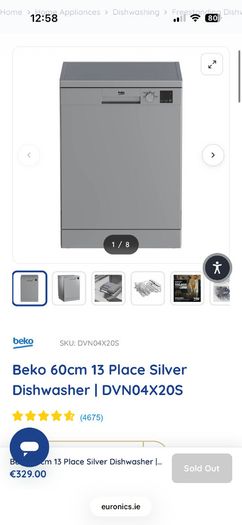 Beko Dishwasher