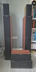 Jamo S626 HCS 5.0 Home Cinema Speakers + Denon AVR-X2100W Receiver