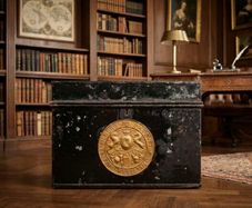 Rare Antique Milners Safe Co. Liverpool fire resistant Chest Safe