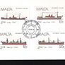 1986 Malta Maltase Ships Commemorative Stamps Used with first day of issue cancel Presentation Pack Image 3